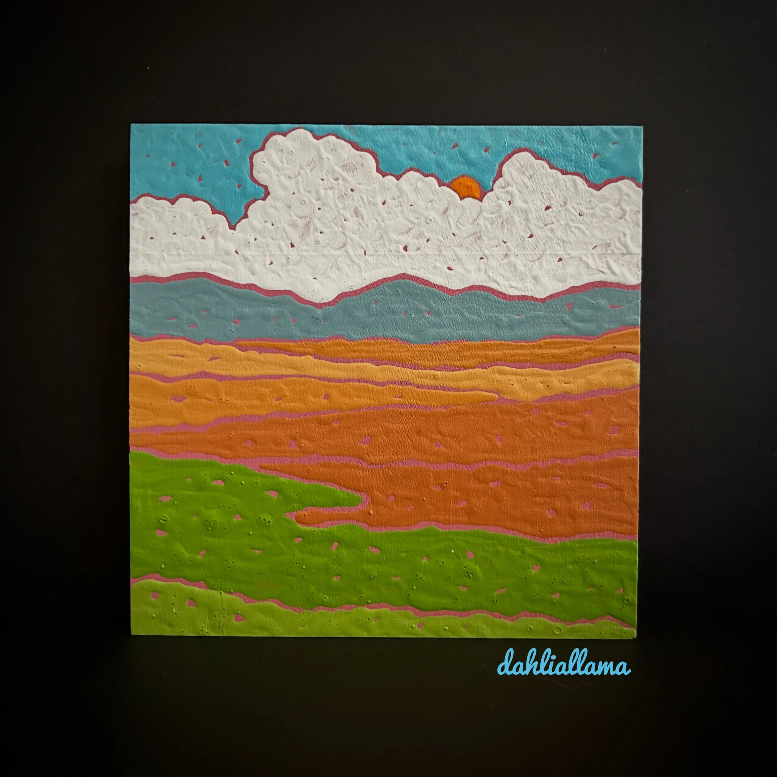 "autumn clouds 3" (5x5")