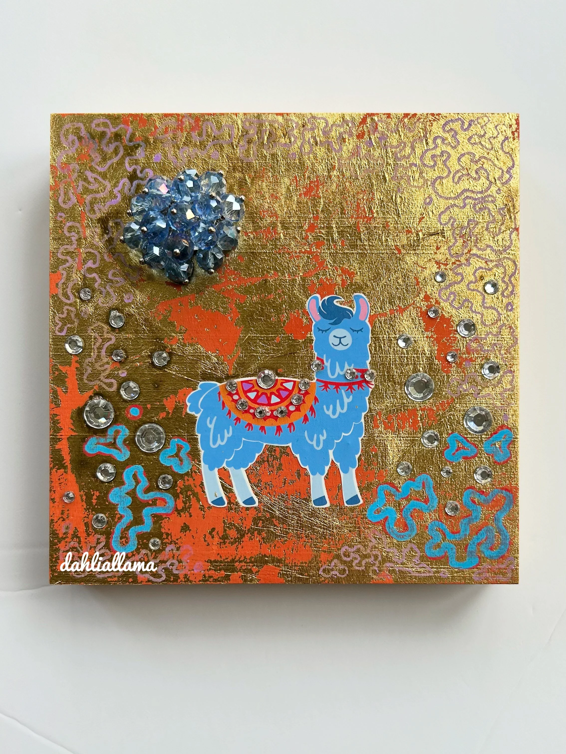 golden llama (5x5")