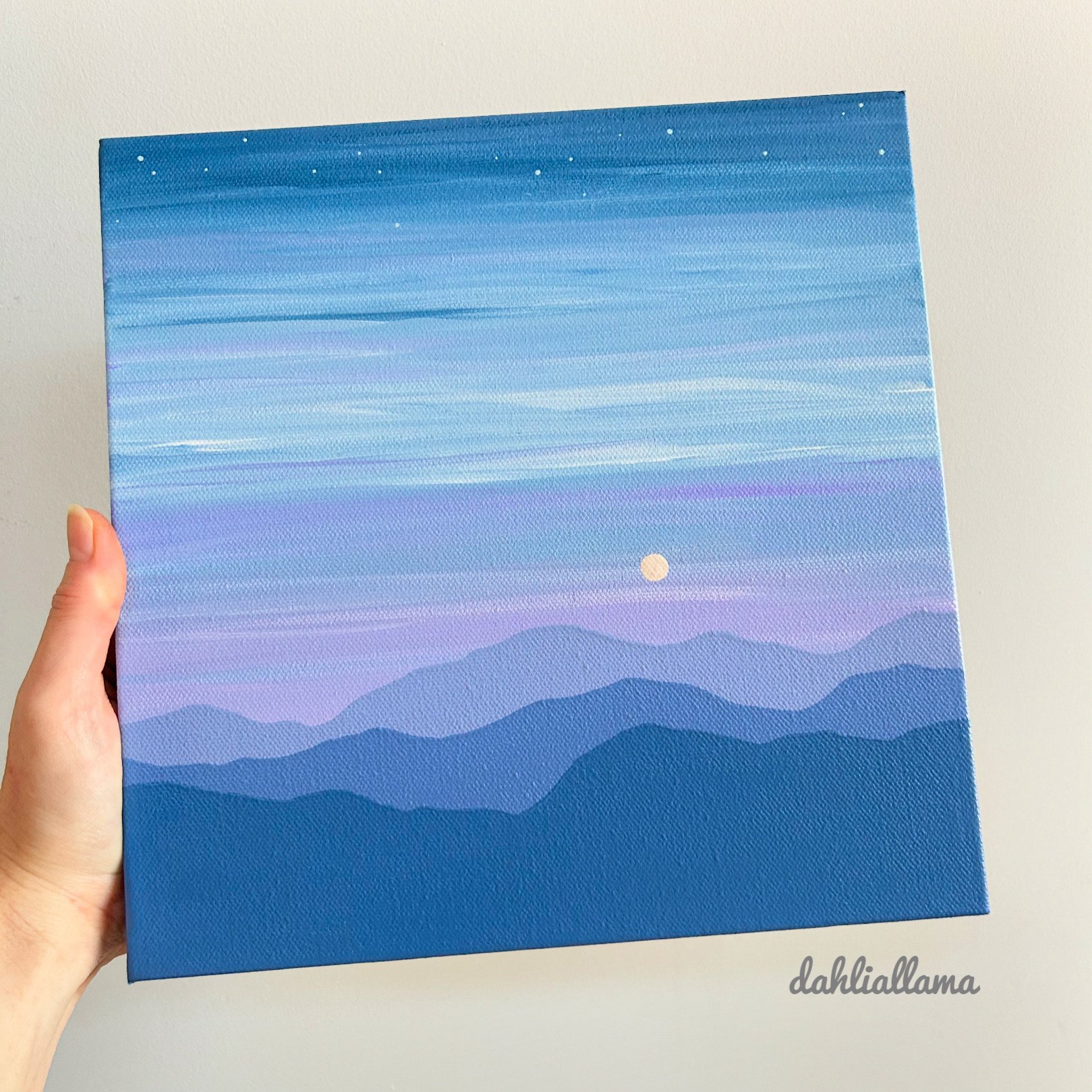 "moonrise" (10×10")