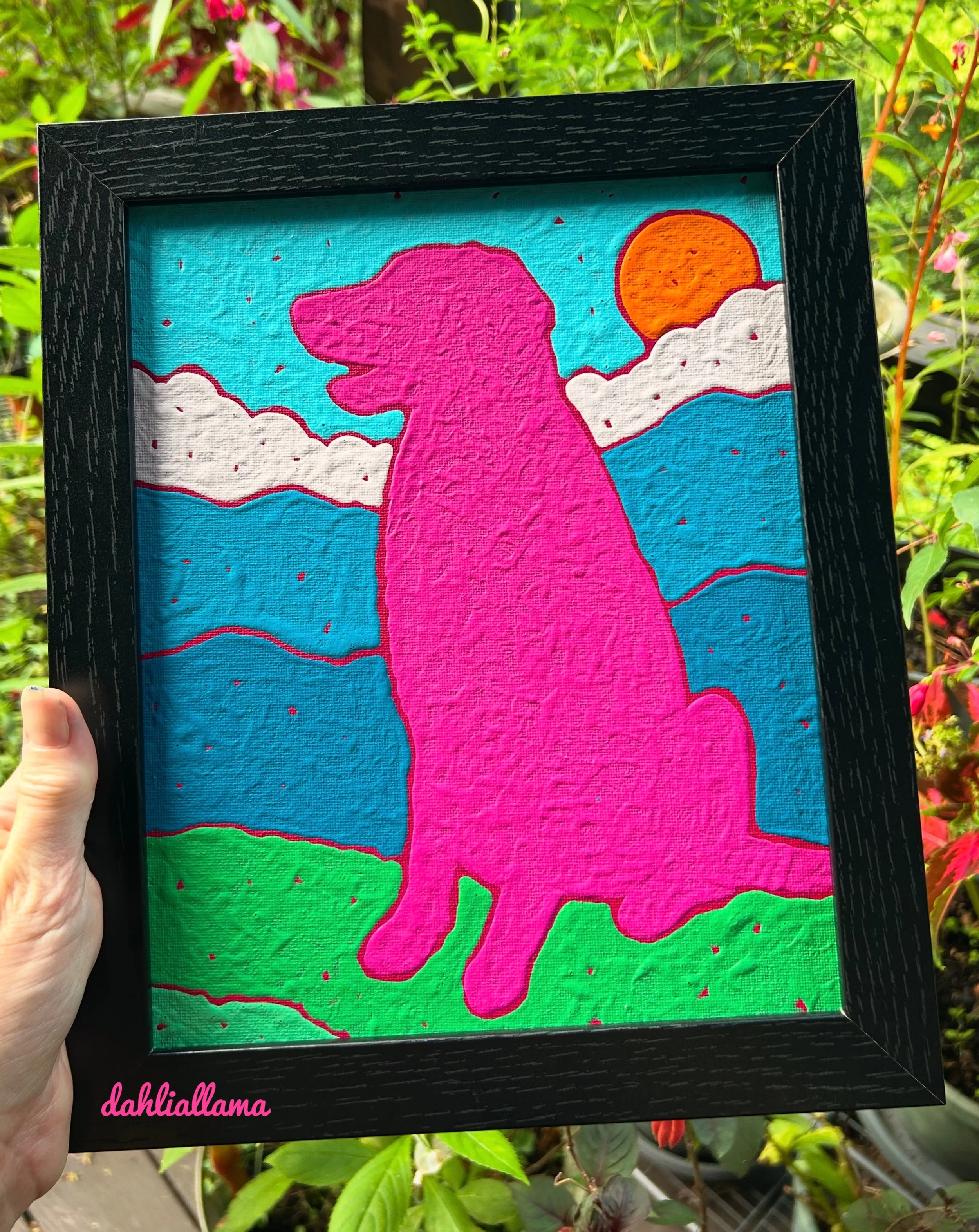 "pink dog" (8x10")