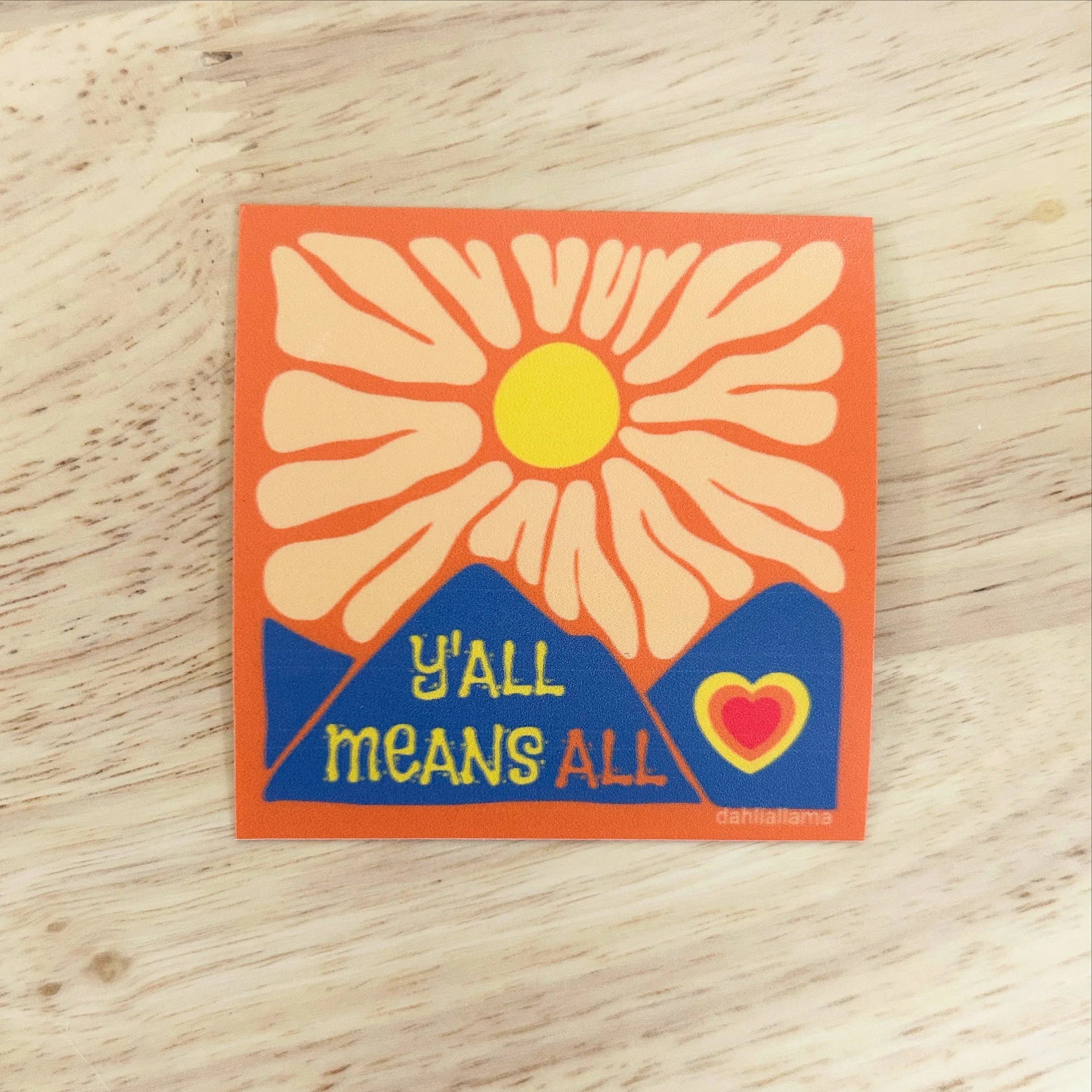 y'all means all (2.5" sticker)