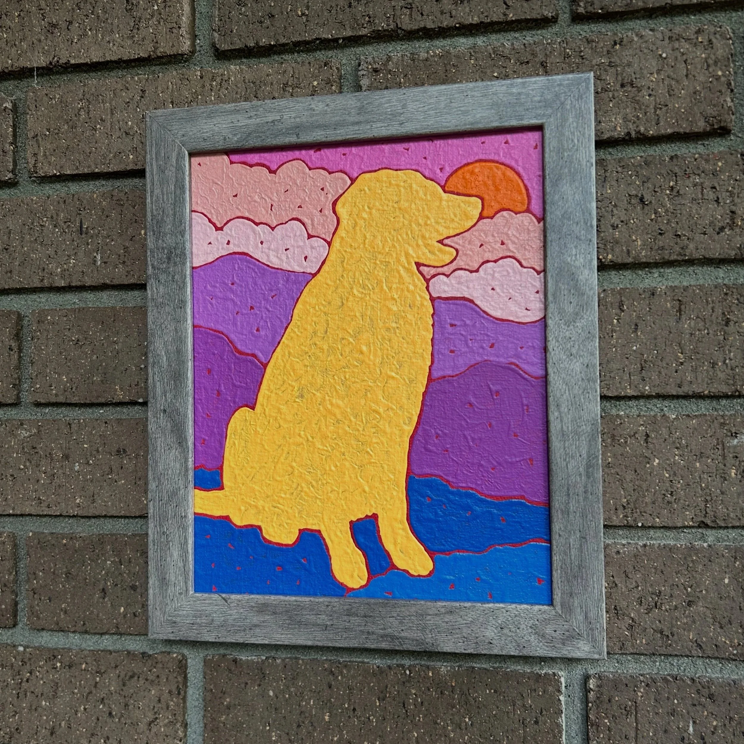 "yellow dog" (8x10")