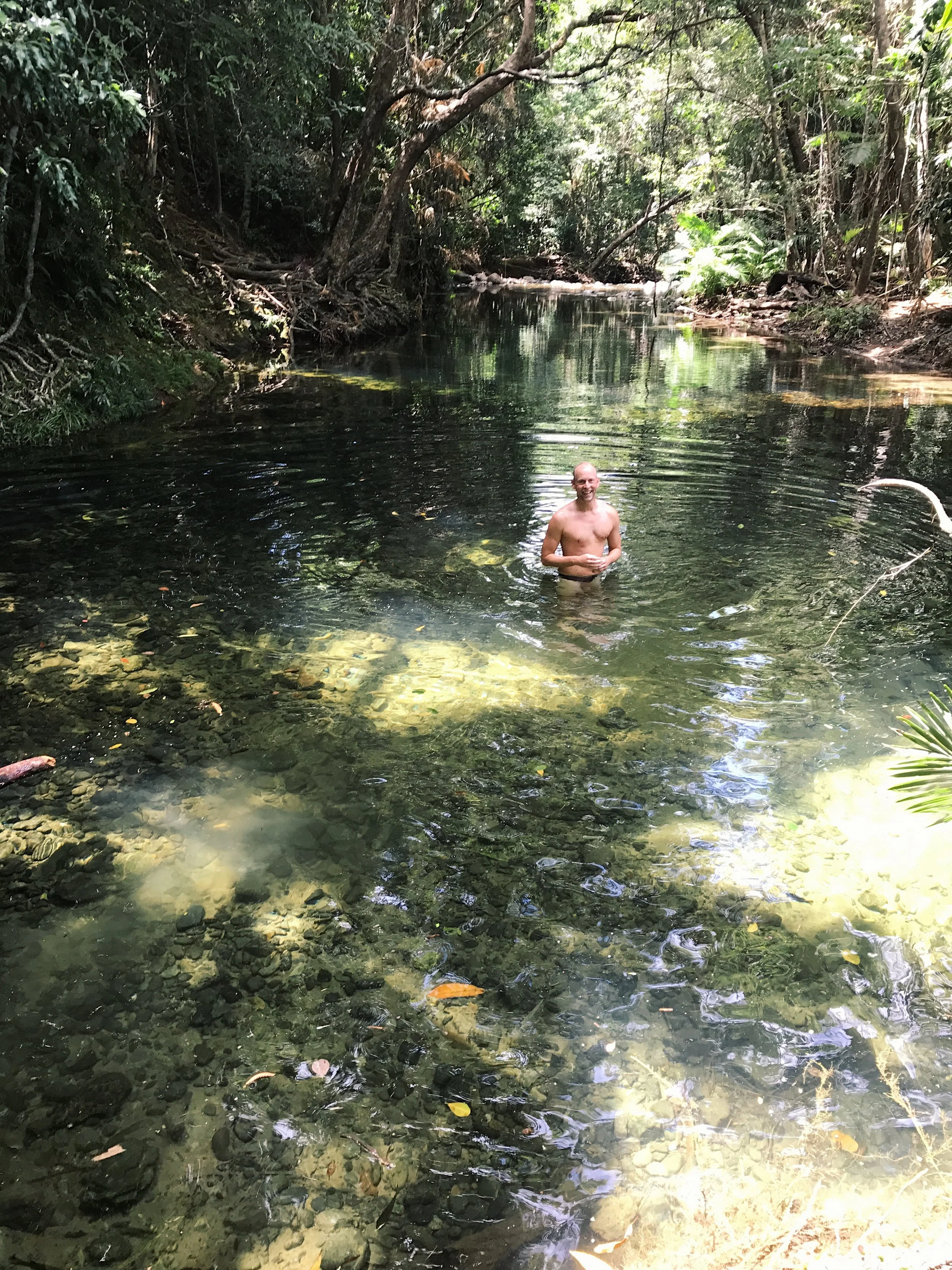 The swimming hole at Masons Cafe
