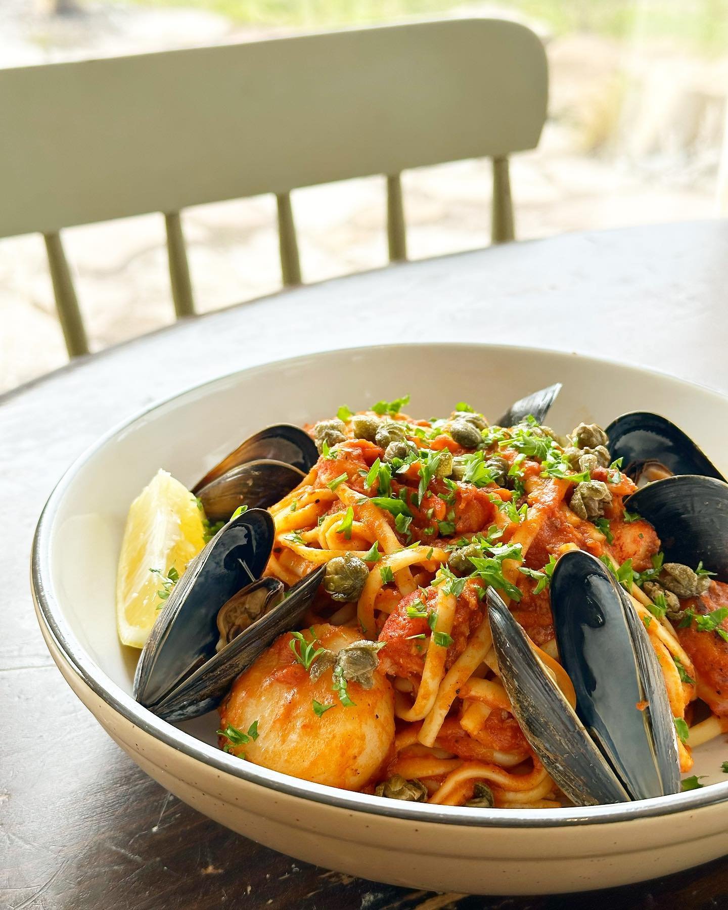 PSSSST! A few new items and some past faves are hitting our menu TONIGHT 🥳 Seafood Linguine anyone? Check out our offerings at www.labri.cafe or the link in our bio 🌼

Our full summer menu launches May 24th &mdash; make your reservations now!