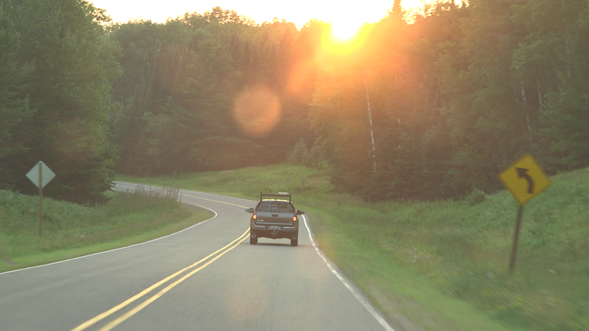 driving through Alvin, WI