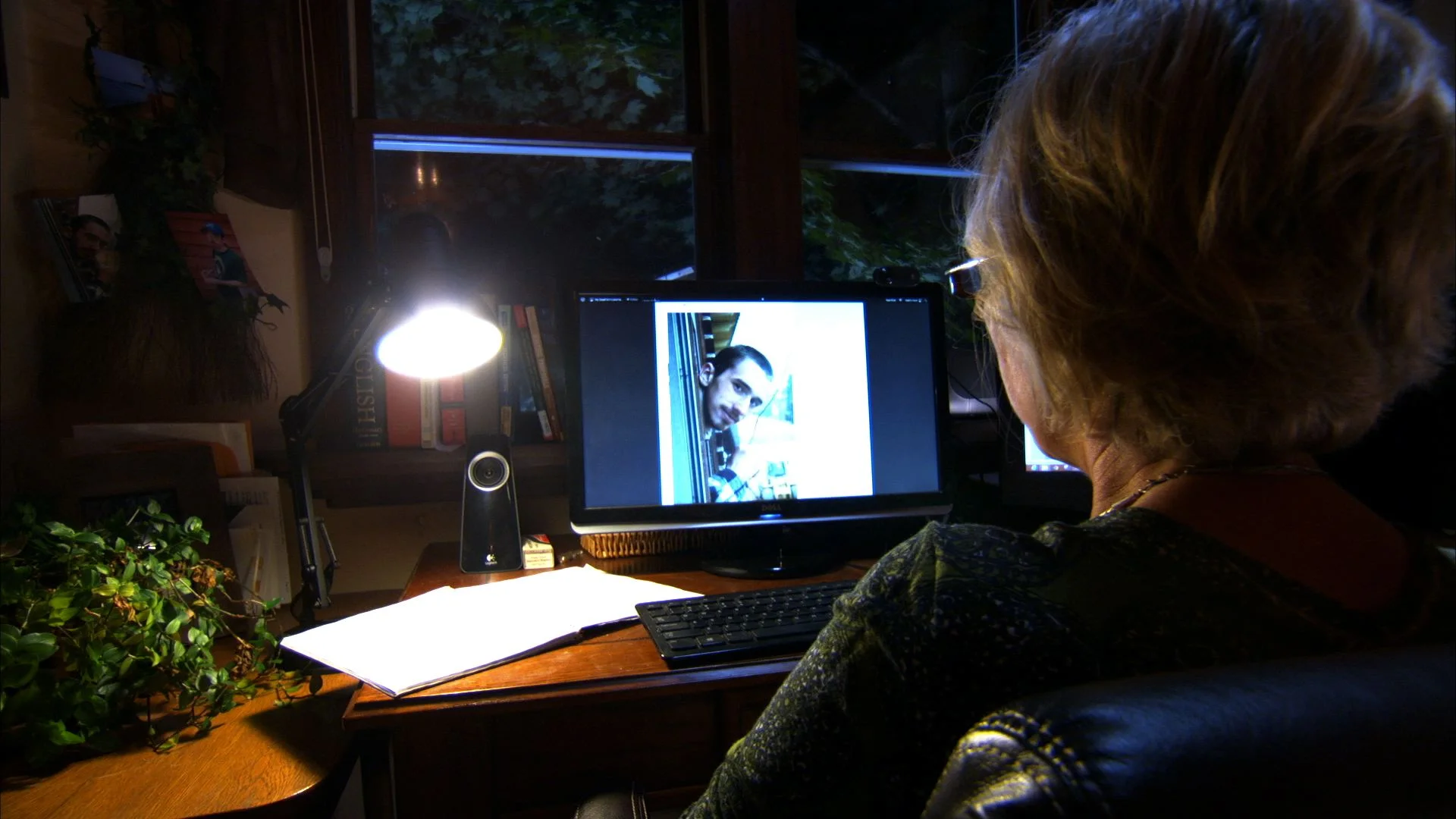 Jane at her desk