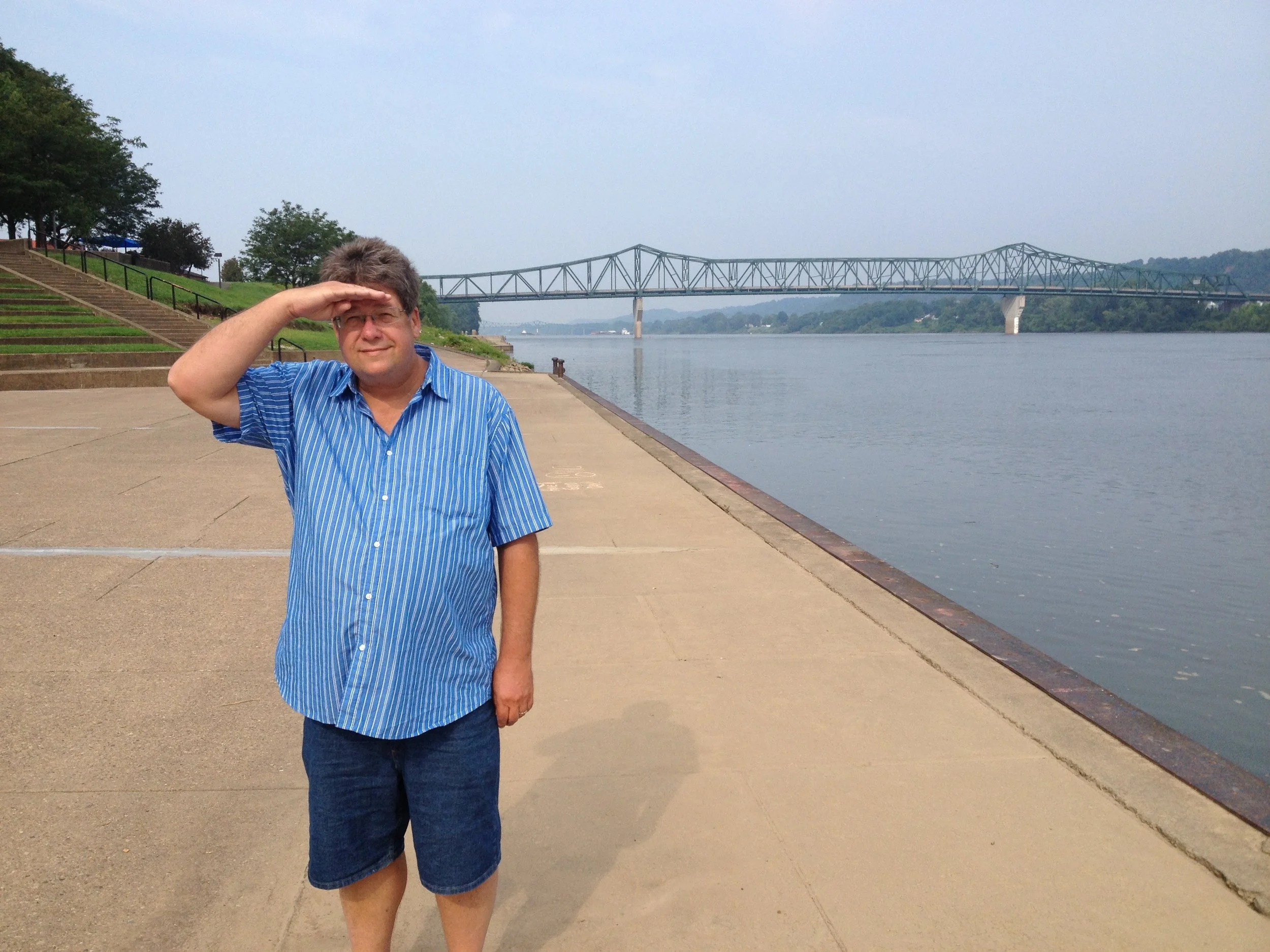 Peter on Ohio River Huntington.jpg
