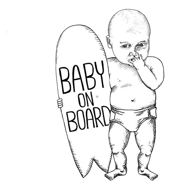 Baby on board, modeled by the one and only Azure Kai