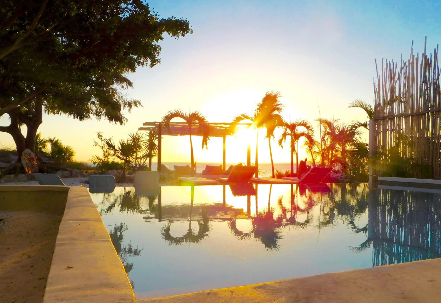 Casa Coco Pool Sunset