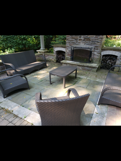 Before natural stone and brick in need of a new life