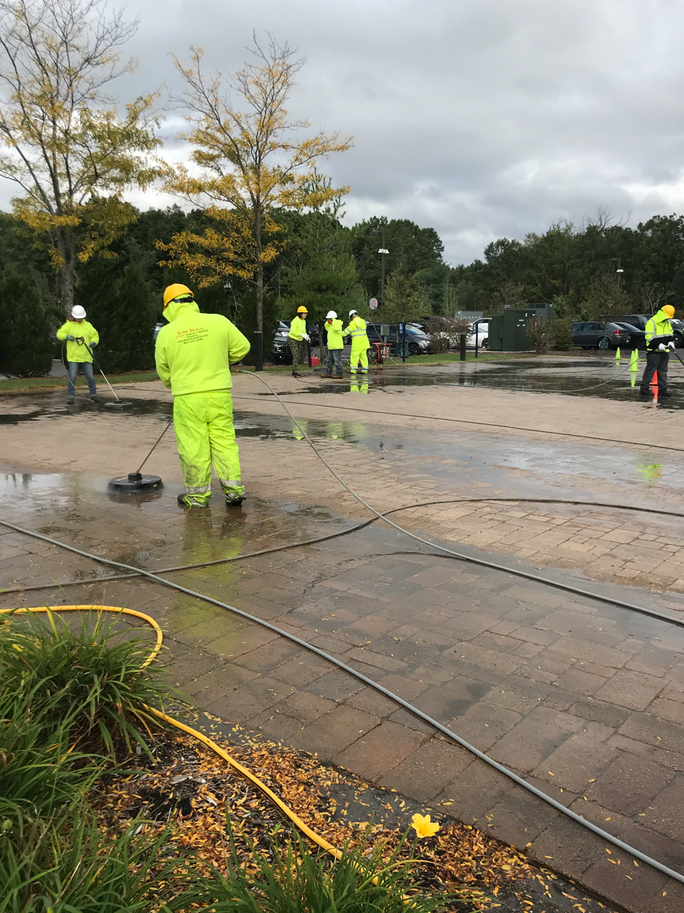 Cleaning process Halas Hall
