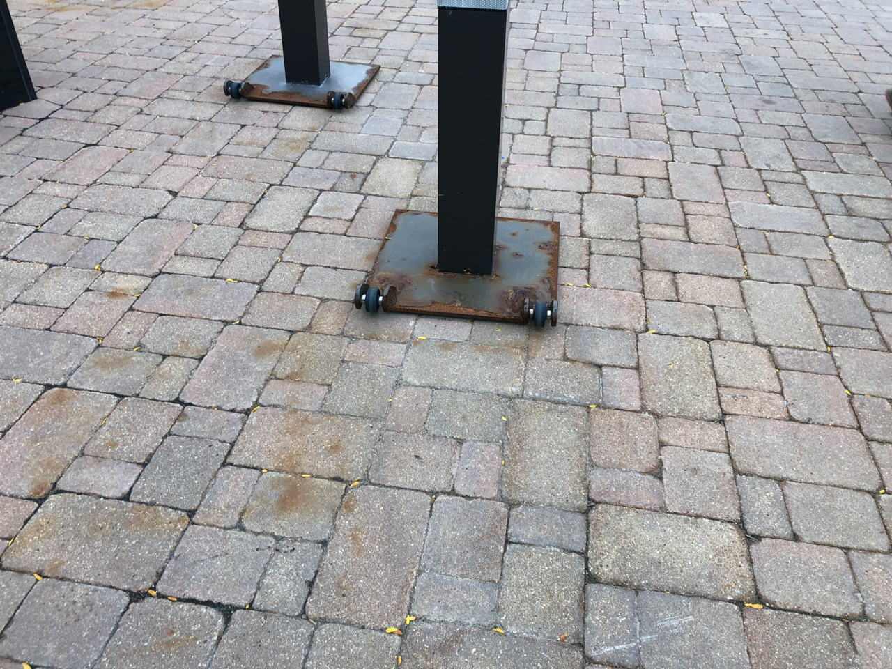 Before: rust stains Chicago Bears Halas Hall