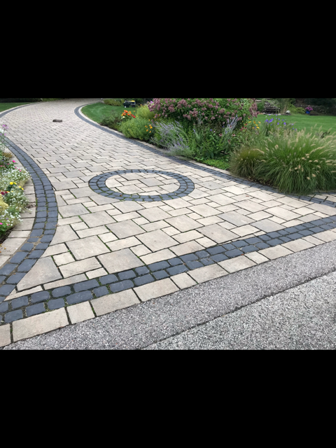 Before: brick drive aging