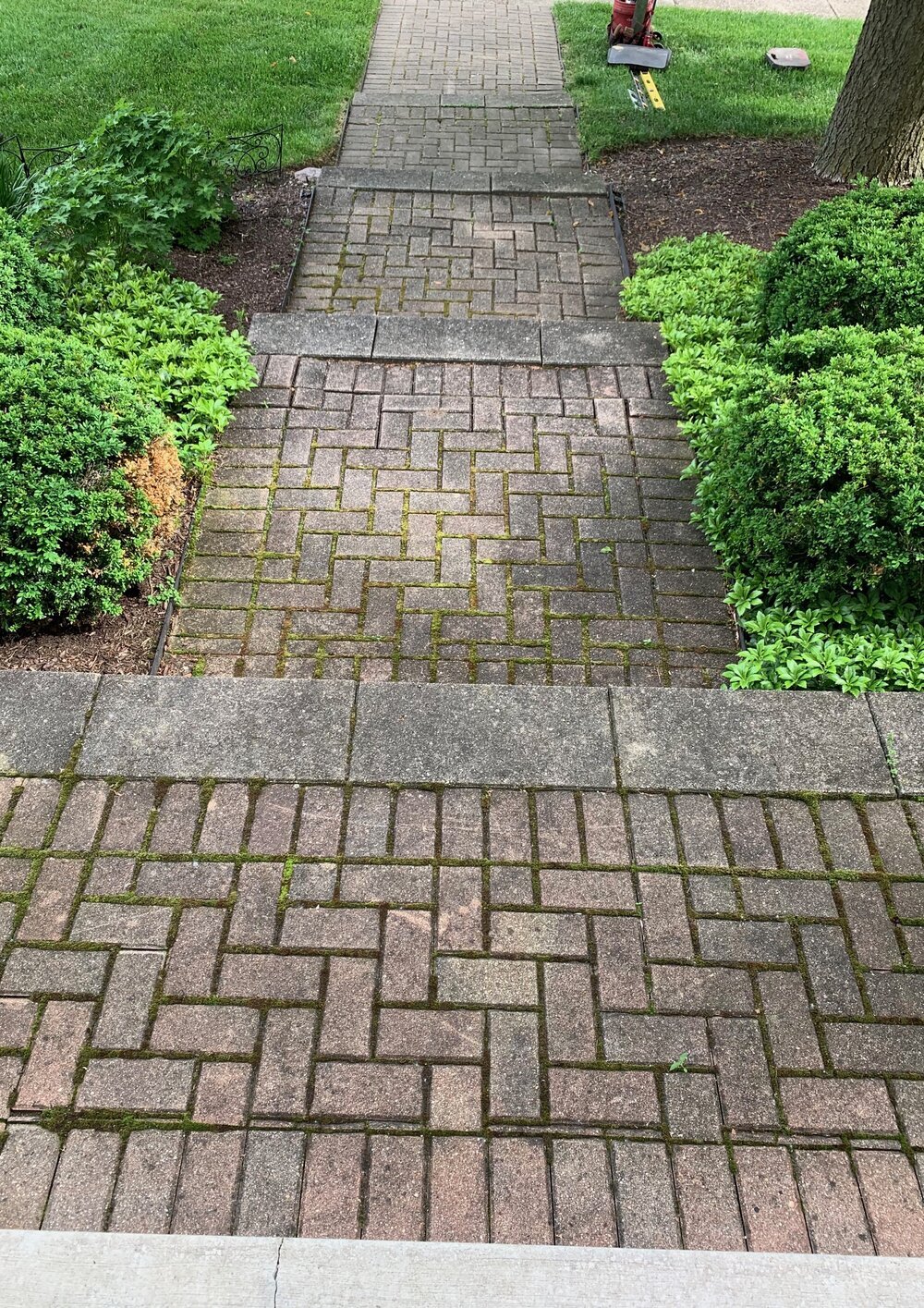 Brick Front Entrance: Before