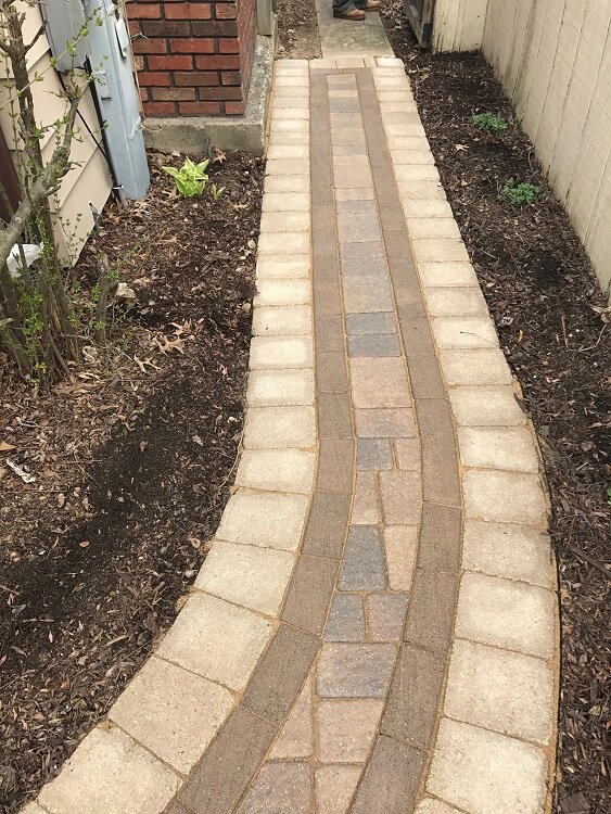 Side Yard Paver Path - After