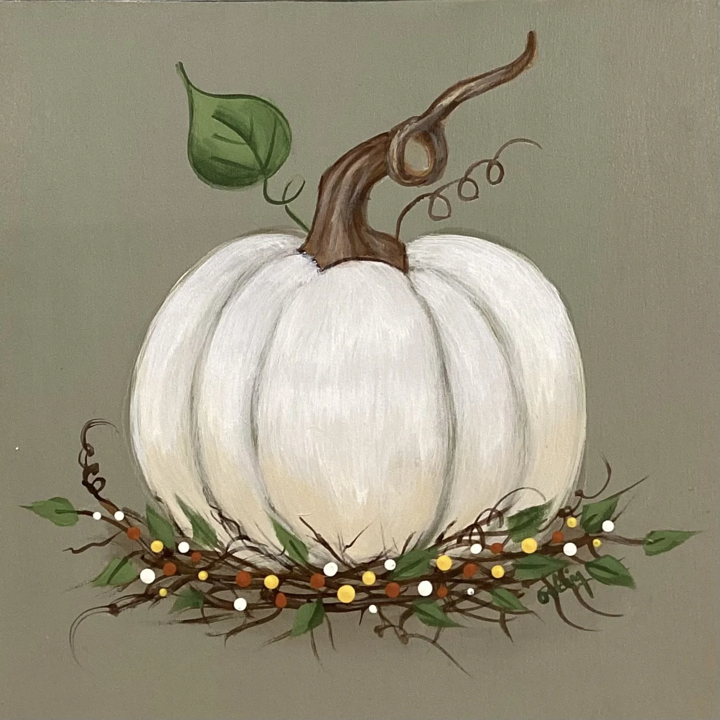 "White Pumpkin" (SOLD)