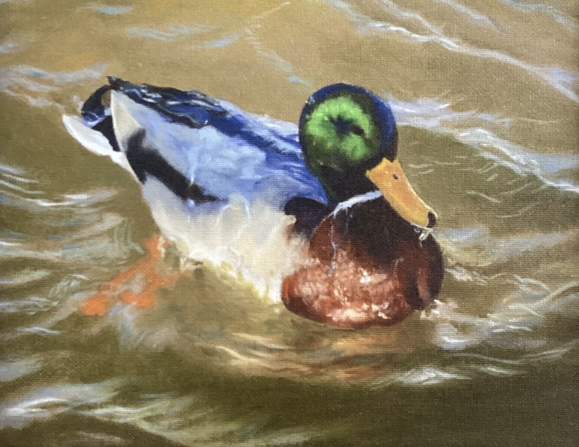 "Water Off a Duck's Back" (SOLD)