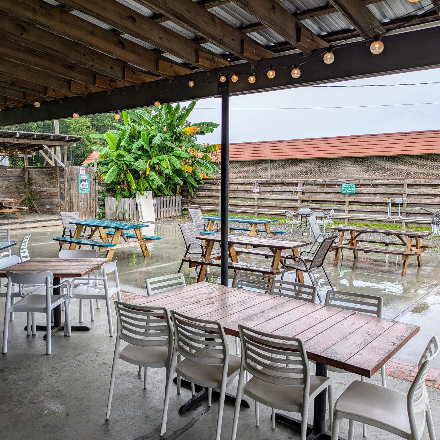 Due to the approaching tropical storm, we'll have to wait and see if we're open tomorrow for trivia, but we will be closed tonight for a private event. Thursday night is AYCE wings, Friday night we have Emily Stuckey and Gabe Willis, and we will also