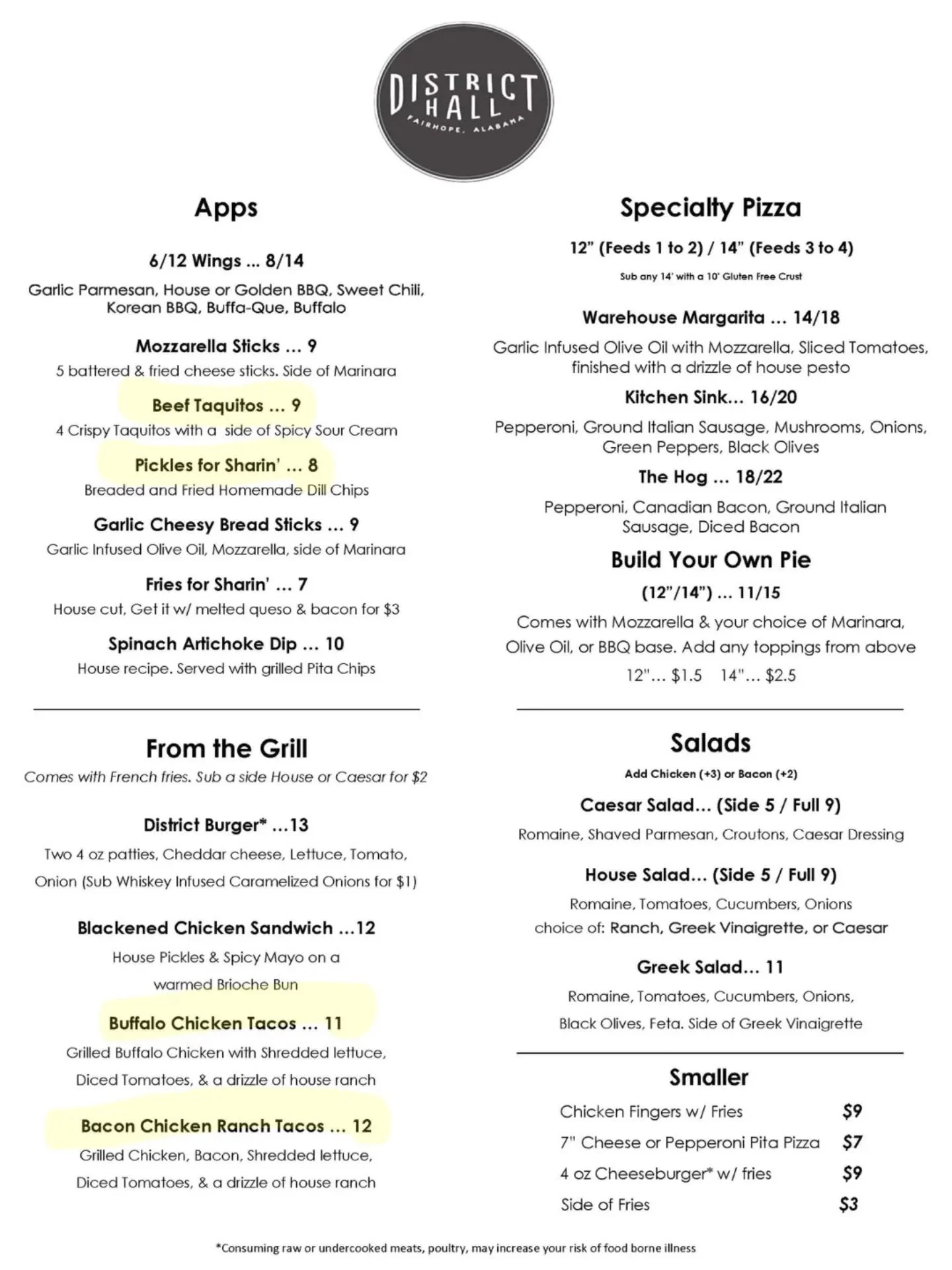 New menu items!! All made in house. And if you don't see an old favorite just ask us, we should have it. Come try some, and kick back to some live music. Bingo Fridays, &amp; football Saturdays.