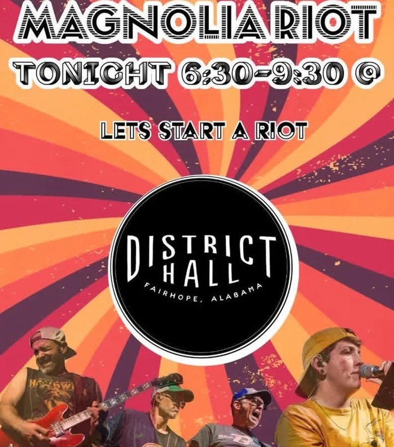 Y&rsquo;all, we&rsquo;re real excited to have this full band with us for the first time @ District. We&rsquo;ve only heard good things&mdash; be sure to come by tonight to hear it all with us 🤘🏻🎶