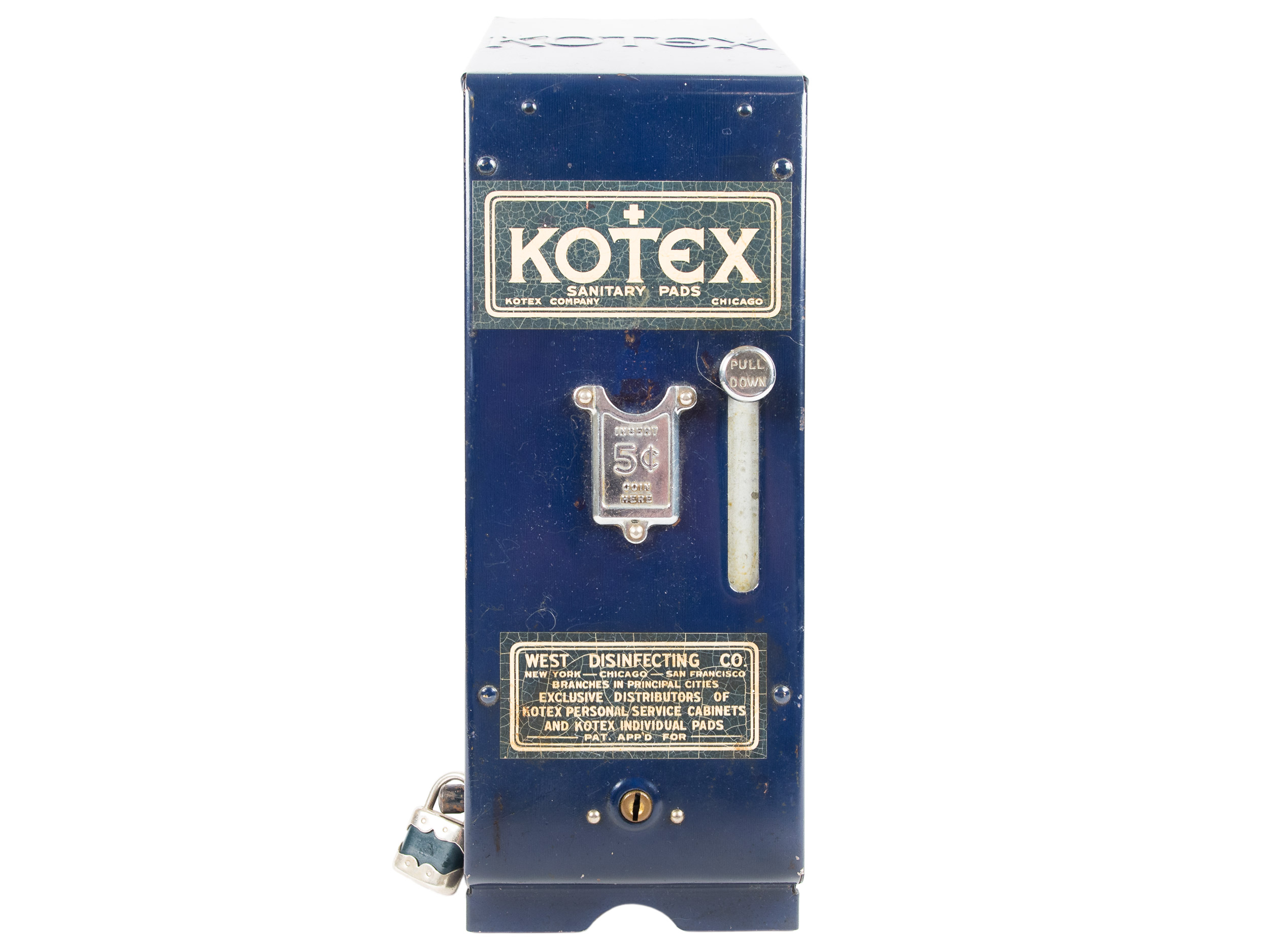 Kotex dispenser, ca. 1940