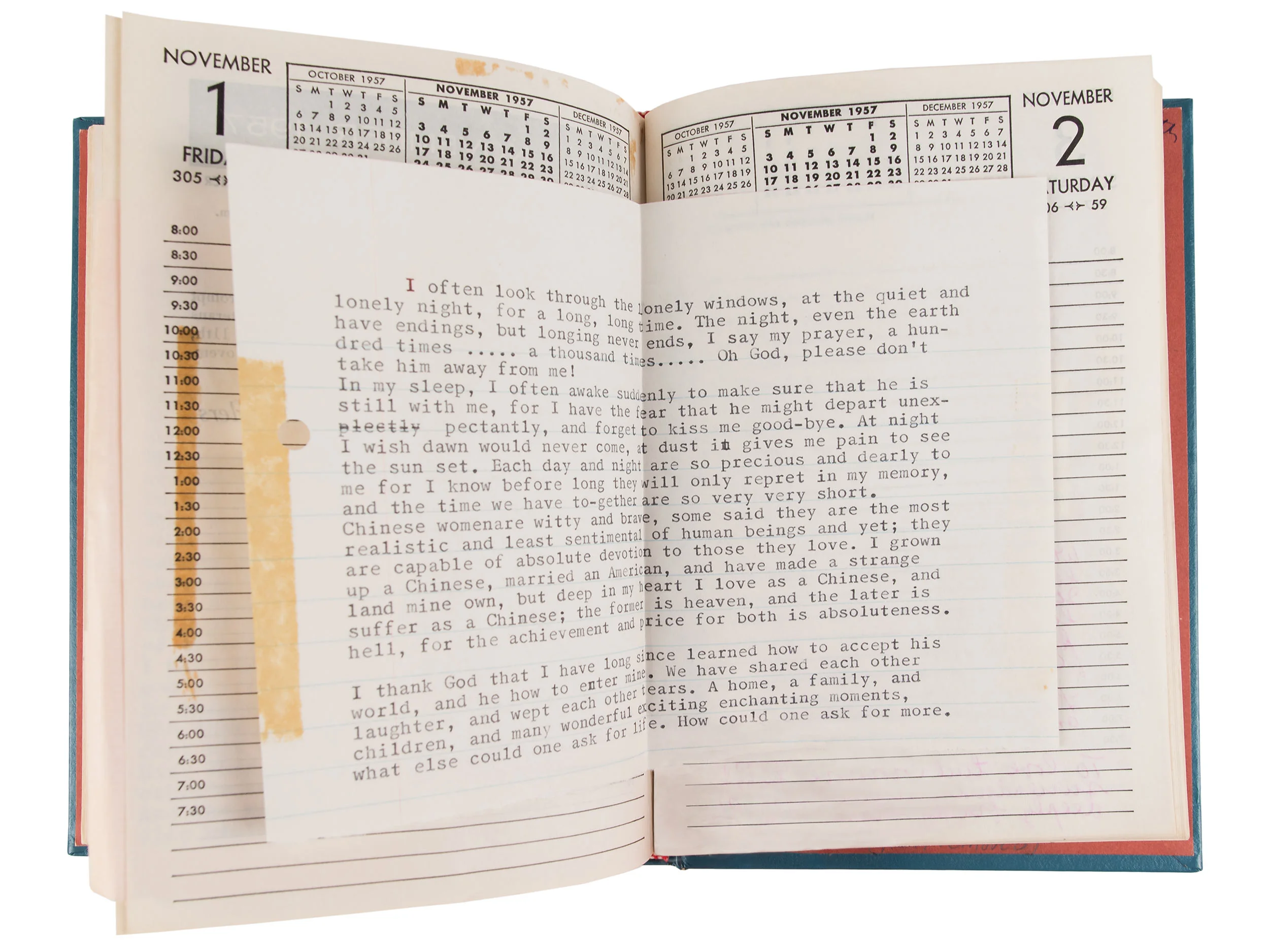 Anna Chennault’s diary, 1957