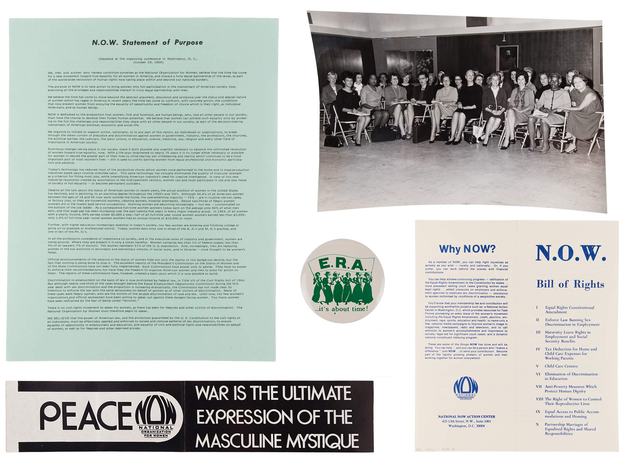 National Organization for Women (NOW) founding documents, 1966–1968