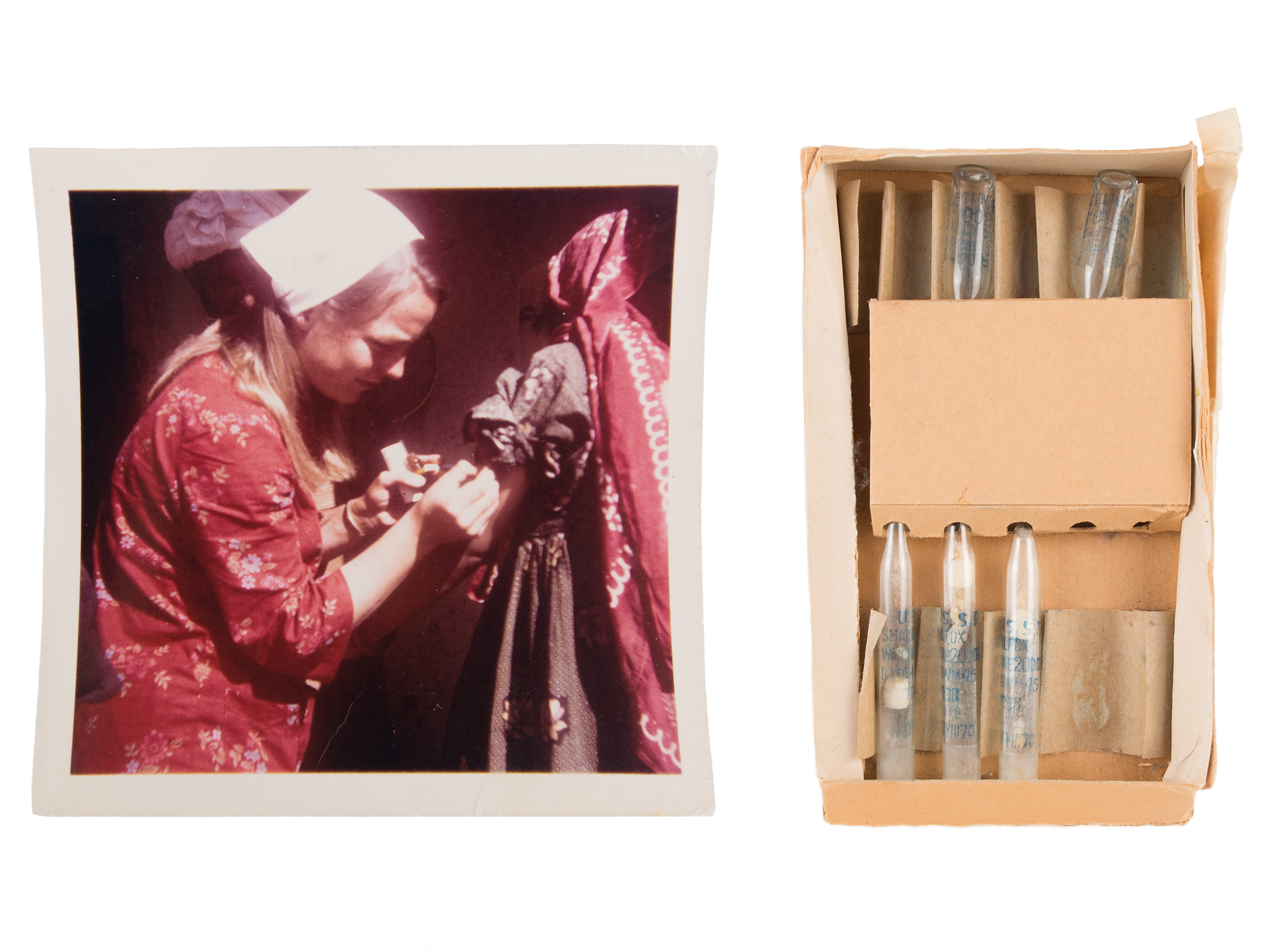 Vials of smallpox vaccine, ca. 1969–1970