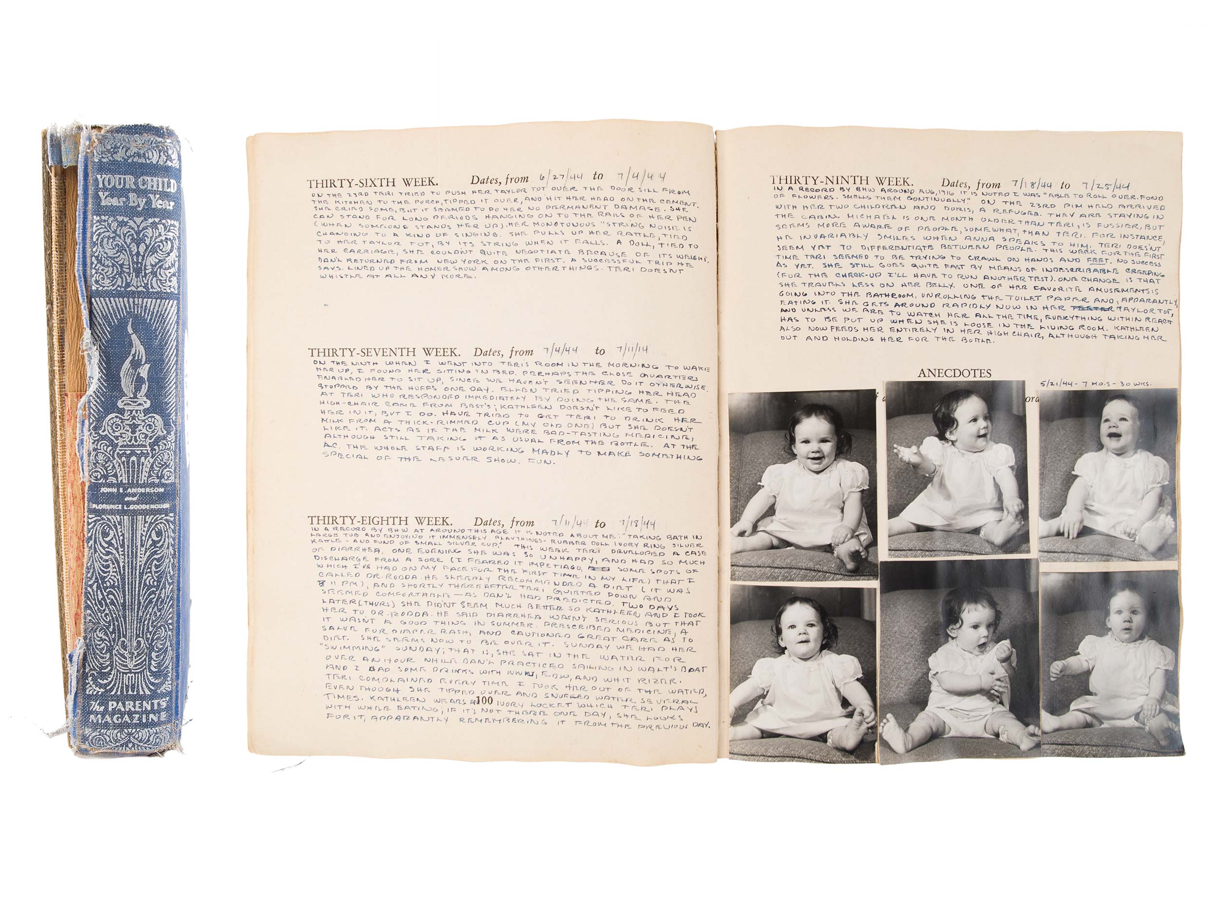 Baby book, 1943–1948