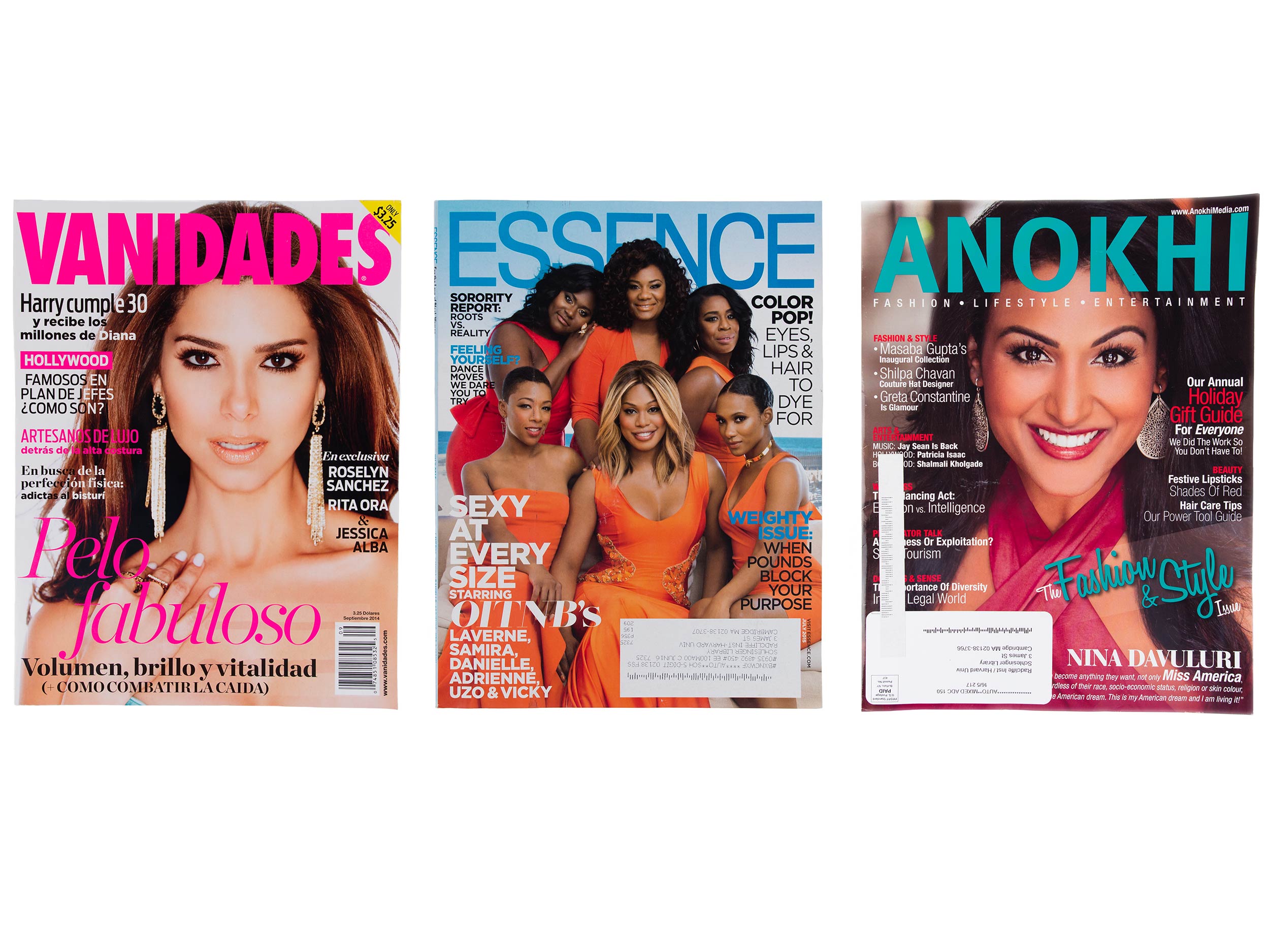 Fashion and lifestyle magazines, ca. 2014–2015