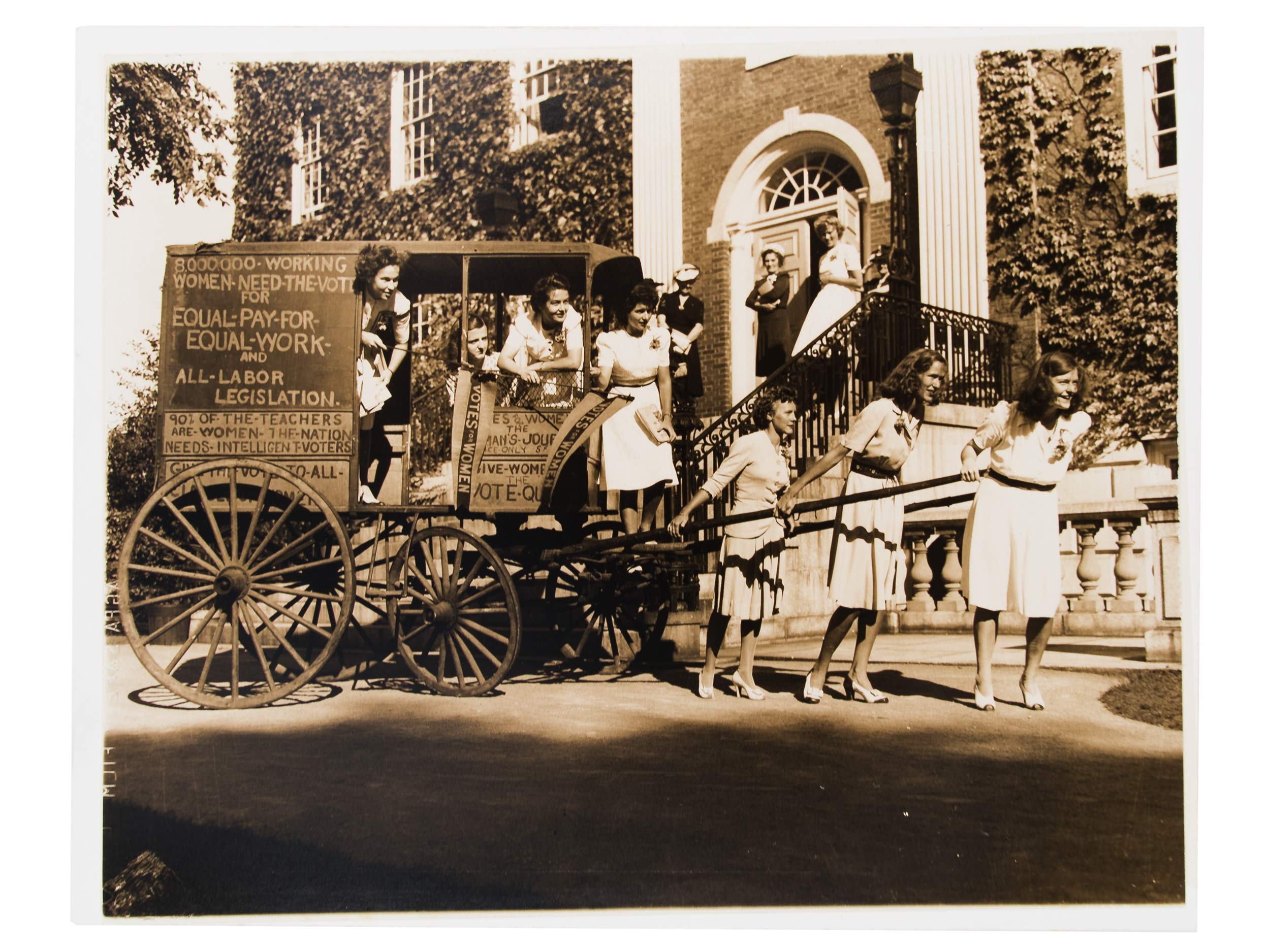 Women’s Rights Collection founding documents and photo, 1943