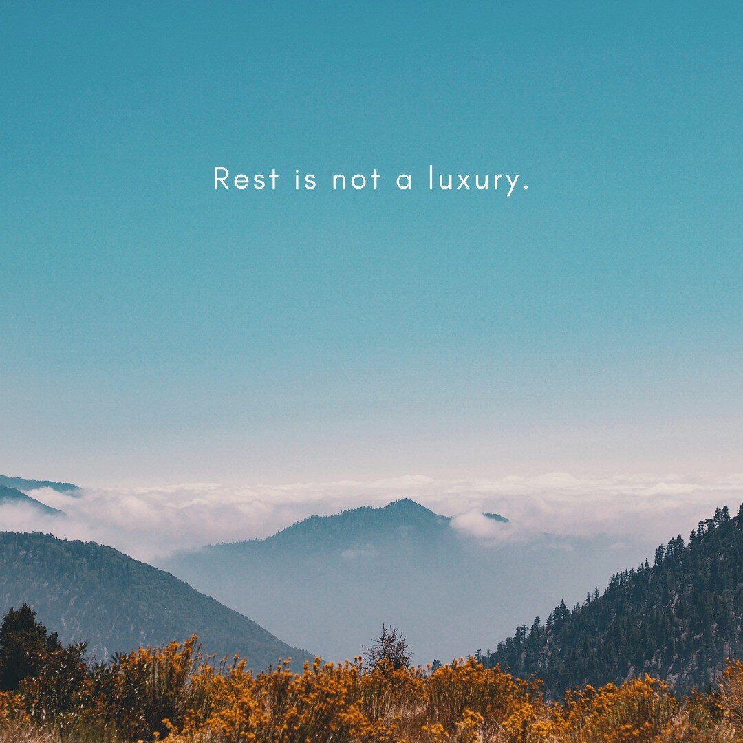 &quot;Rest is not a luxury.&rdquo;

Have you slated your sabbath on your calendar? Maybe sabbath is a stretch for you right now. I get it. Every weekend I tell myself, &ldquo;God&rsquo;s got this. Go chill, my dear.&rdquo; Sometimes I feel it. Someti