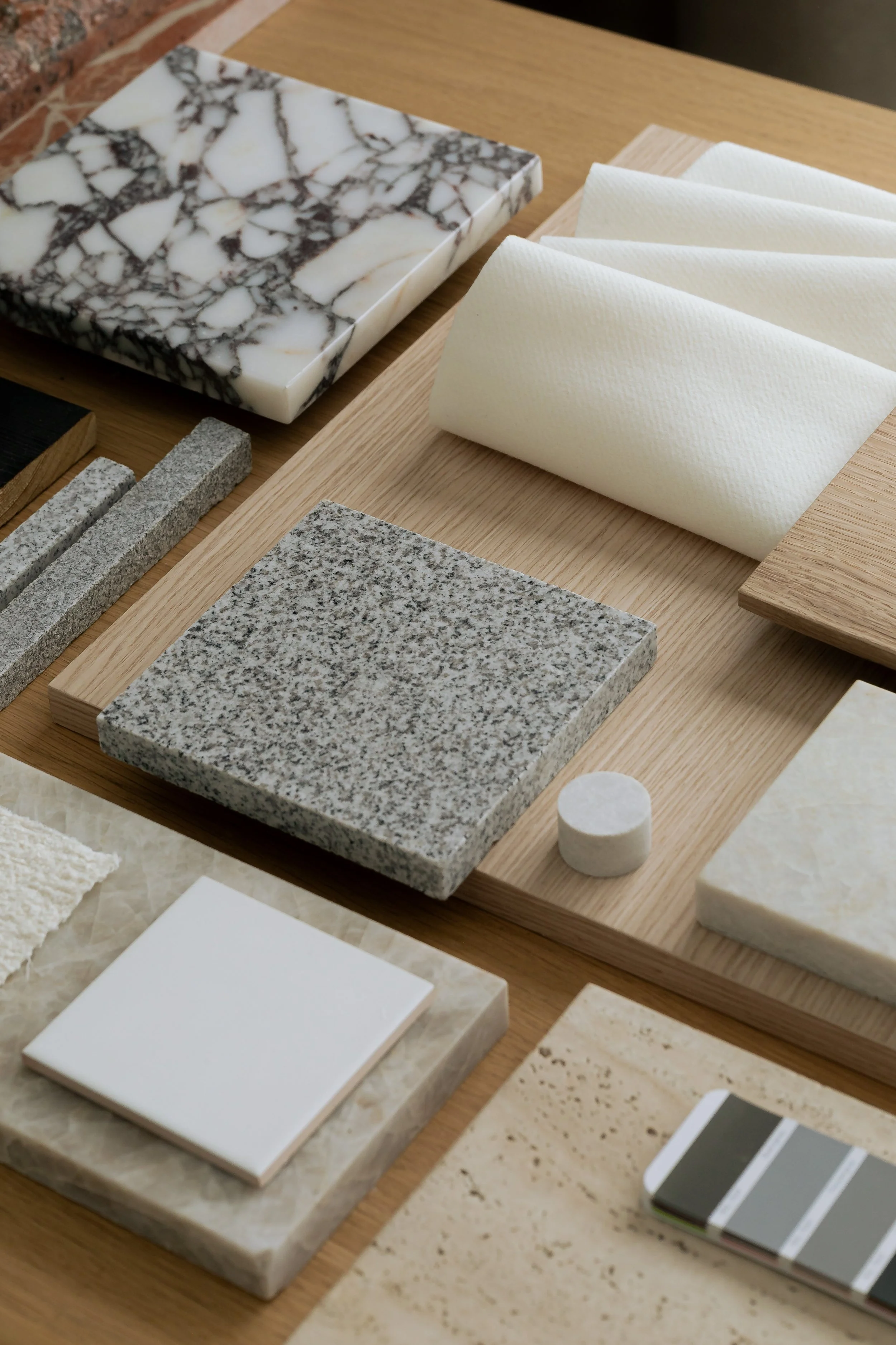 Samples swatches stone fabrics