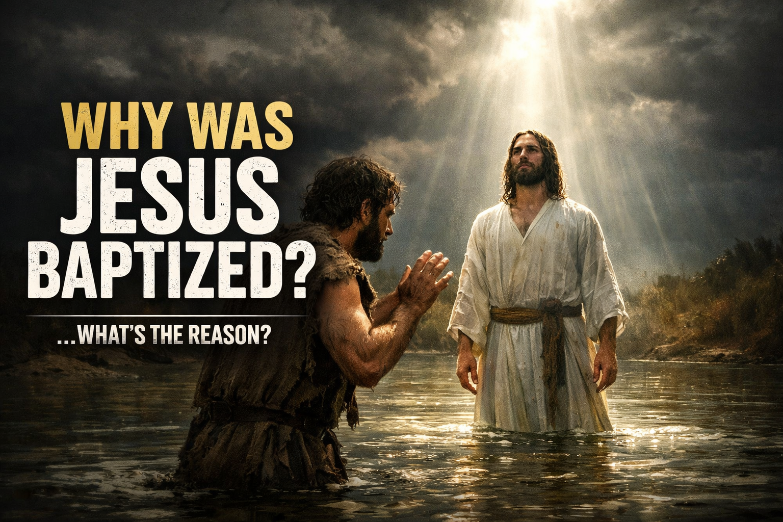 If baptism is about repentance, then Jesus had no business being baptized—so why did He insist on it?”