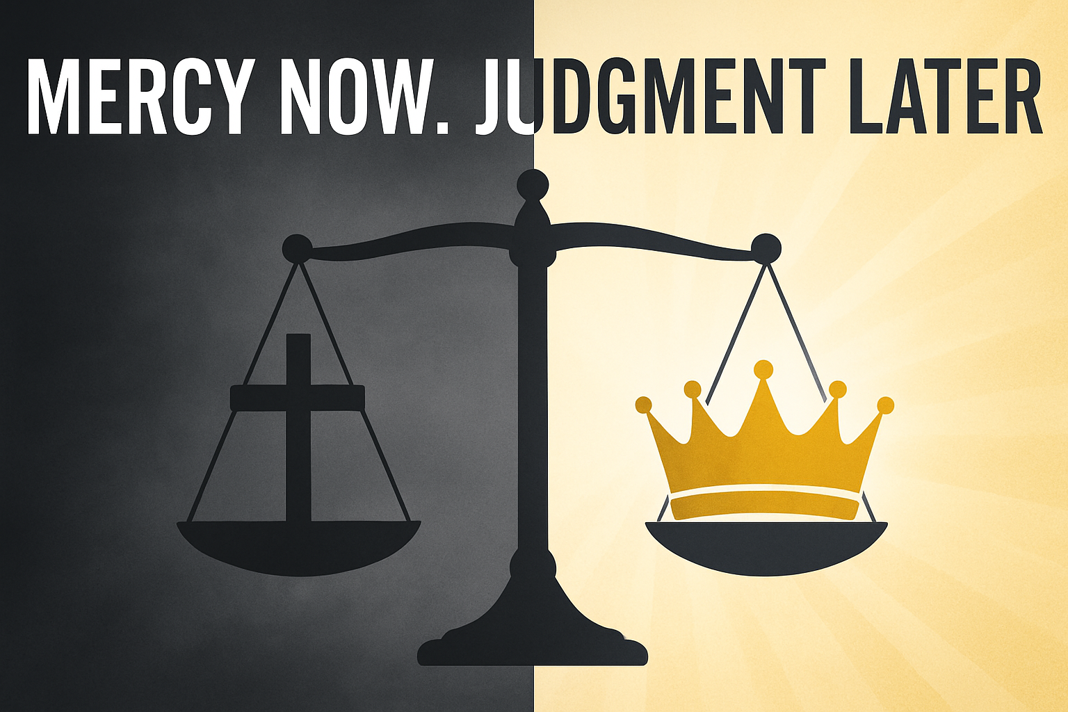 Mercy now. Judgment later