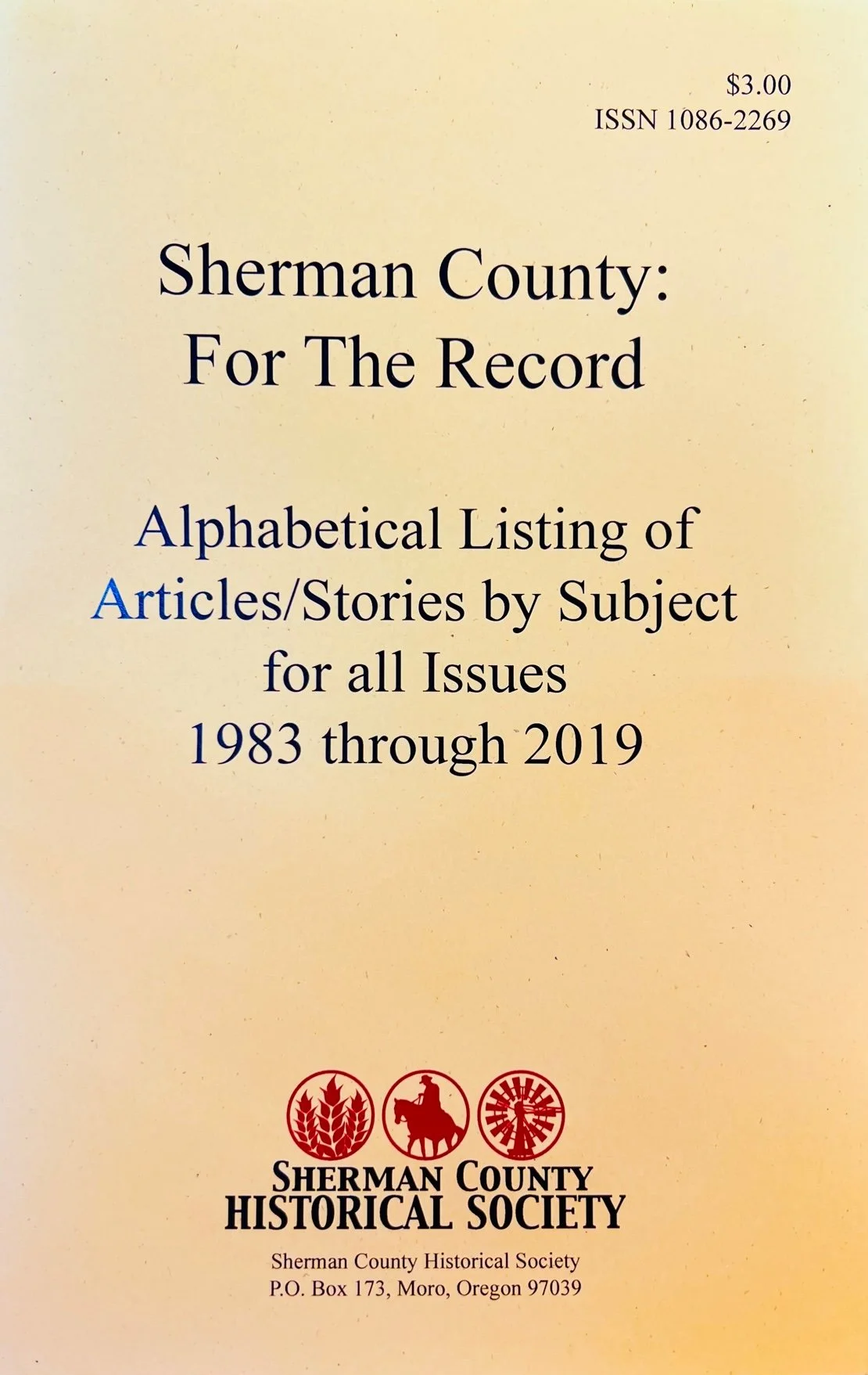 For The Record: Alphabetical Listing of Articles/Stories by Subject: 1983-2019