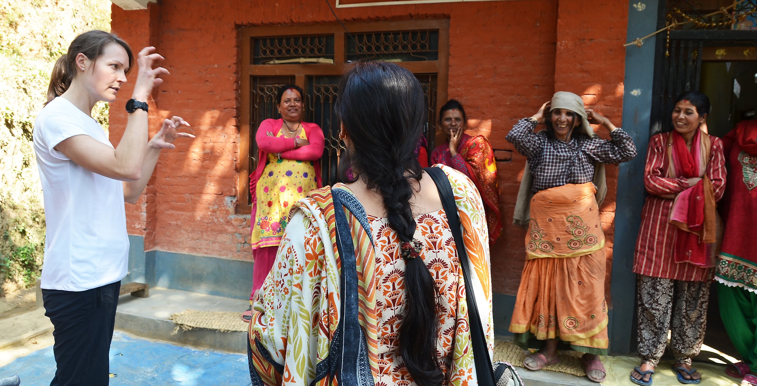 Training eye gauges in rural Nepal