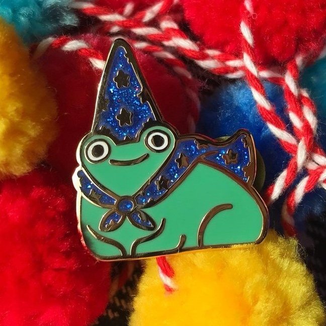 Wizard Frog Enamel Pin — Ragon Dickard