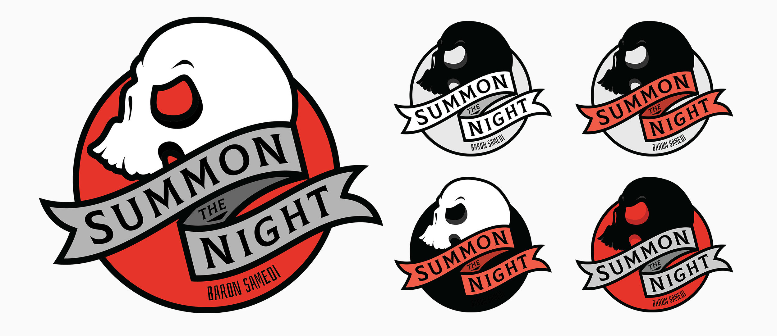 But that’s cool because red looks great and is one of their brand colours. Similar to the FearLess patch, I provided colour options and reworked the skull to give it more of an edge.