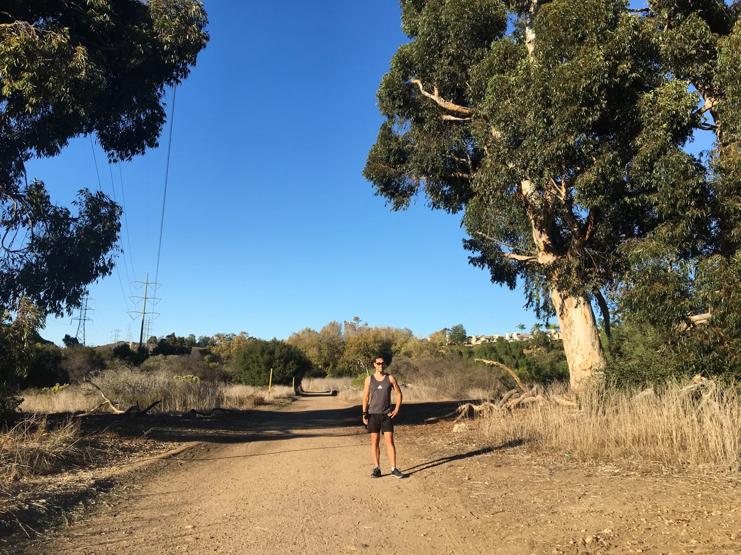 We went for a run along Tecolote Canyon Trail in San Diego.