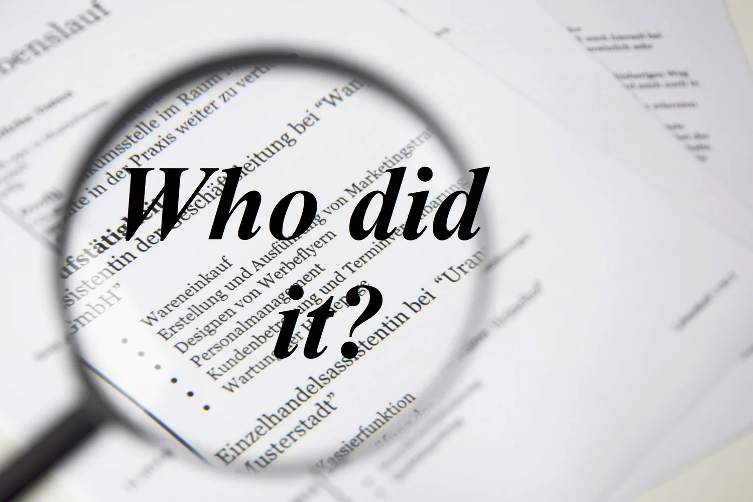 Who did it? Episode 3