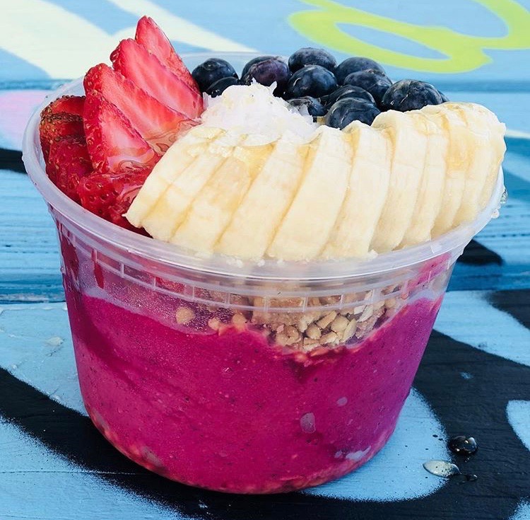 Acai bowls and fresh juices daily