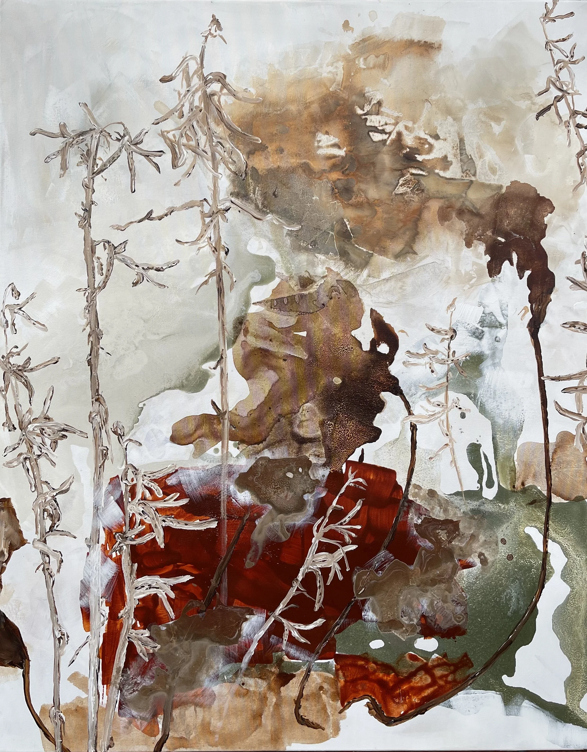 No 1b Vinter i haven100x80 cm 6.200 kr