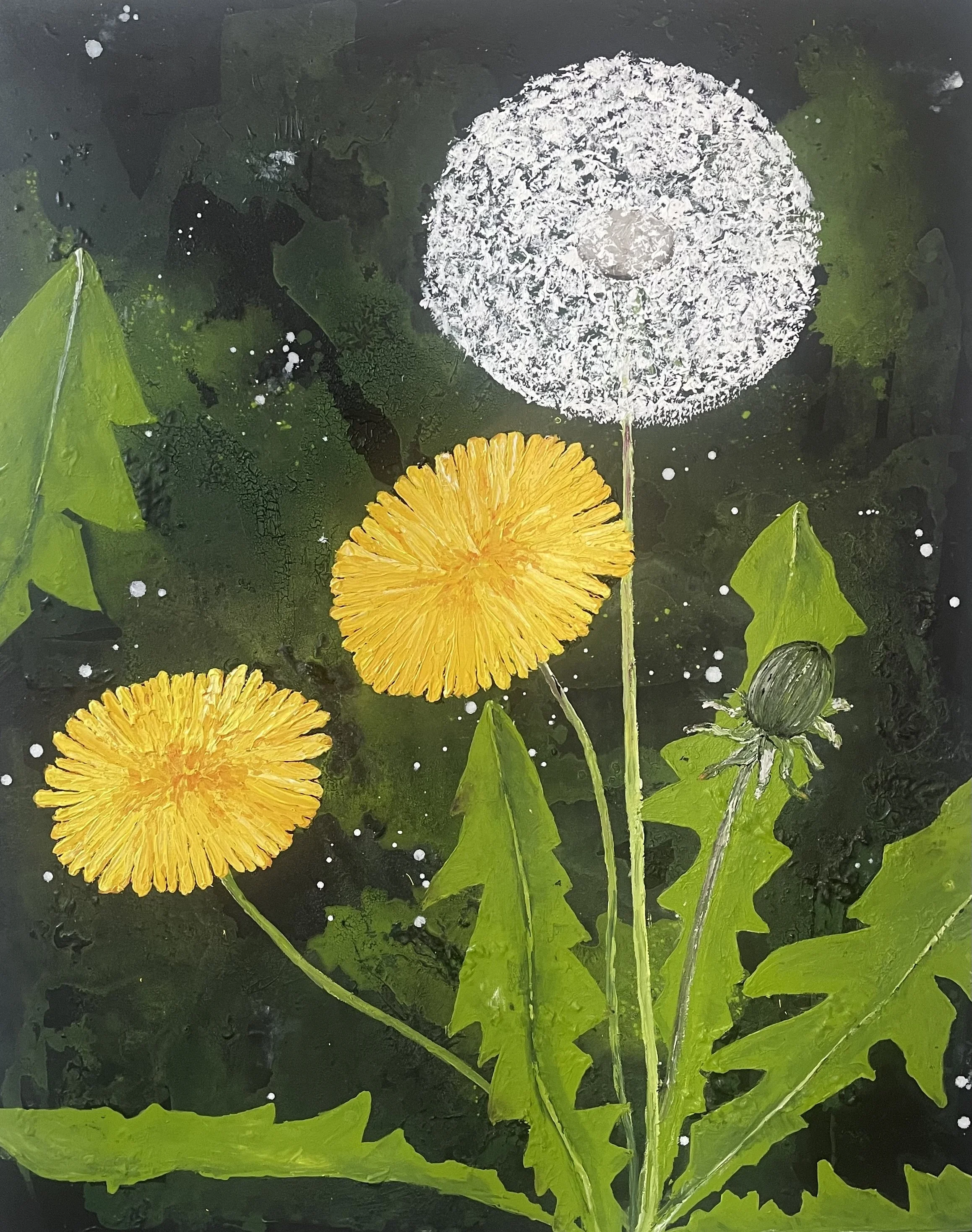 No 29 Mælkebøtter 100x80 cm 6.200 kr