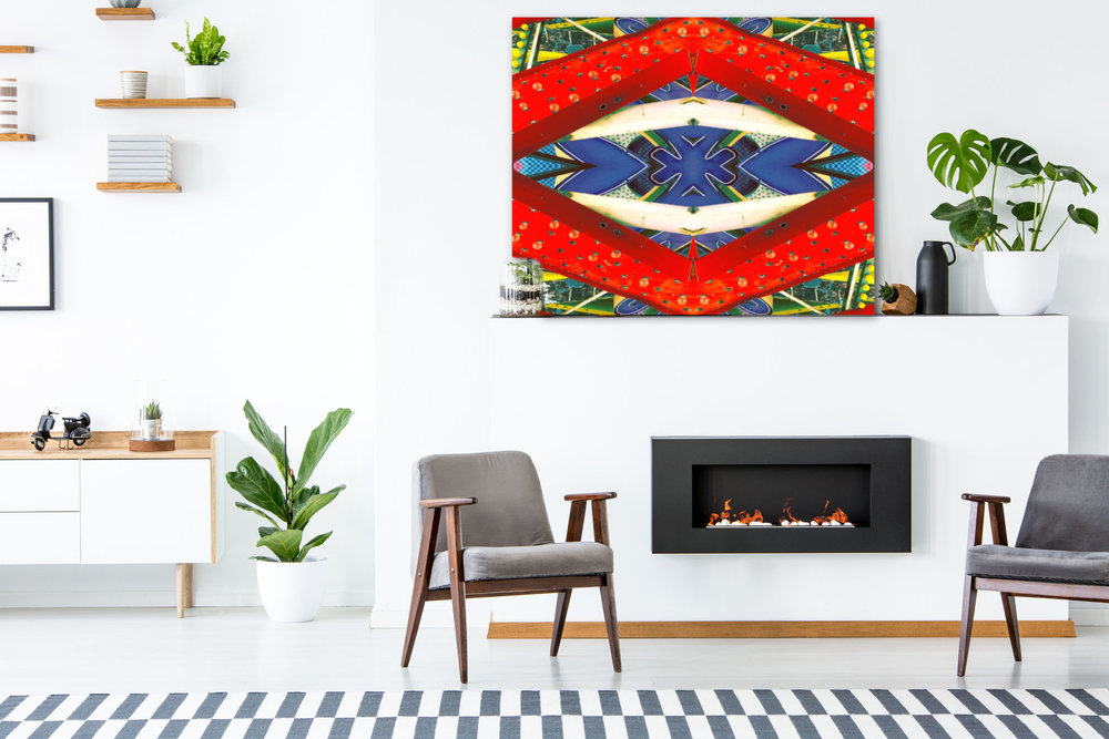 abstracted neon on fireplace.jpg