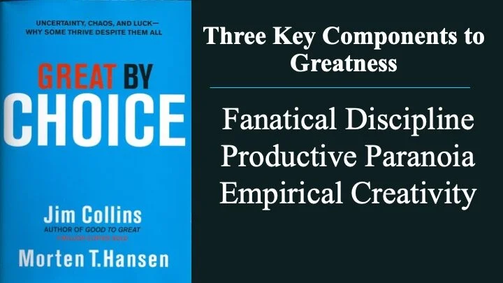 Three Key Components to Greatness