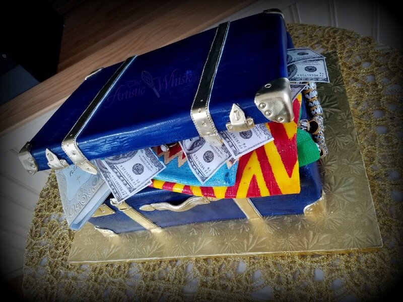 Ghana Wedding - Dowry Suitcase Groom's Cake - Edible everything.jpg