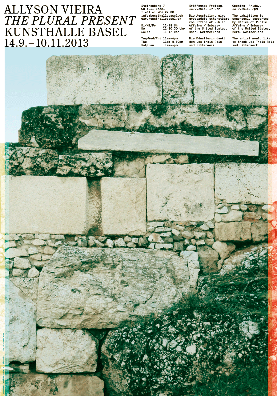 Kunsthalle Basel, poster for Allyson Vieira