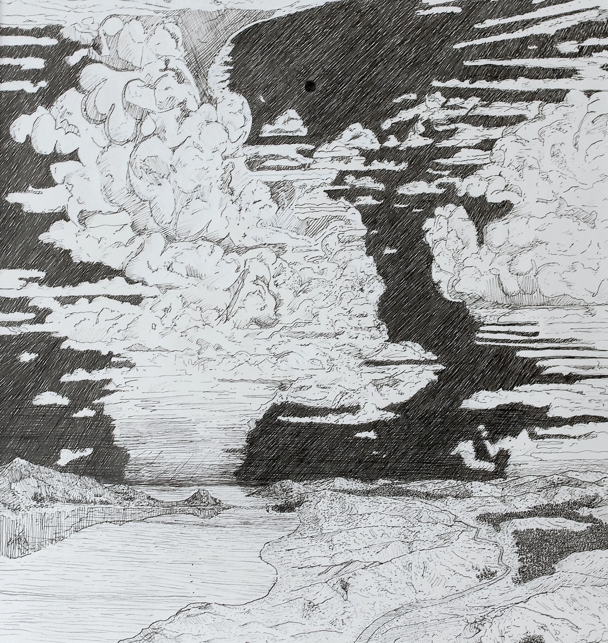 Landscapes 2017, Pen on paper
