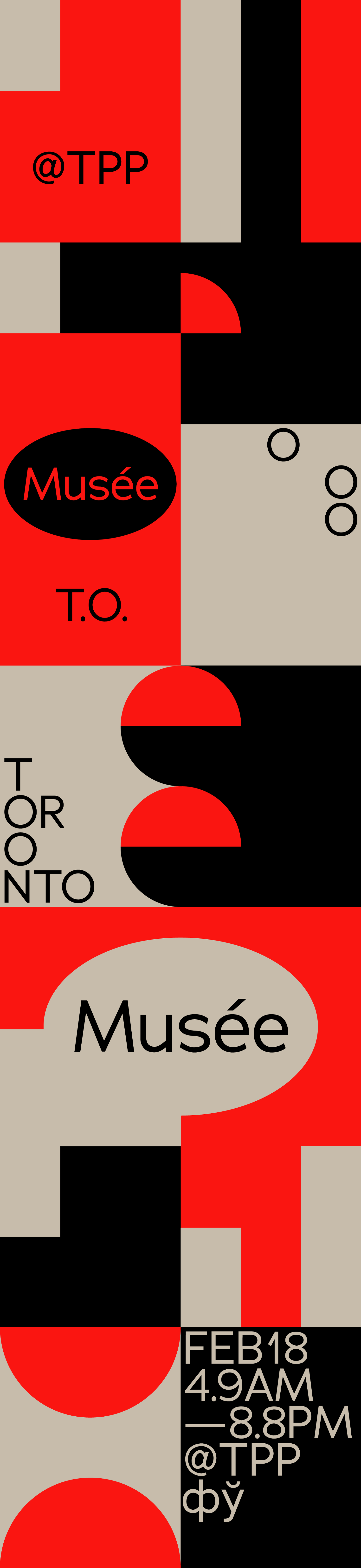 Branding for a @TTP gallery in Toronto.